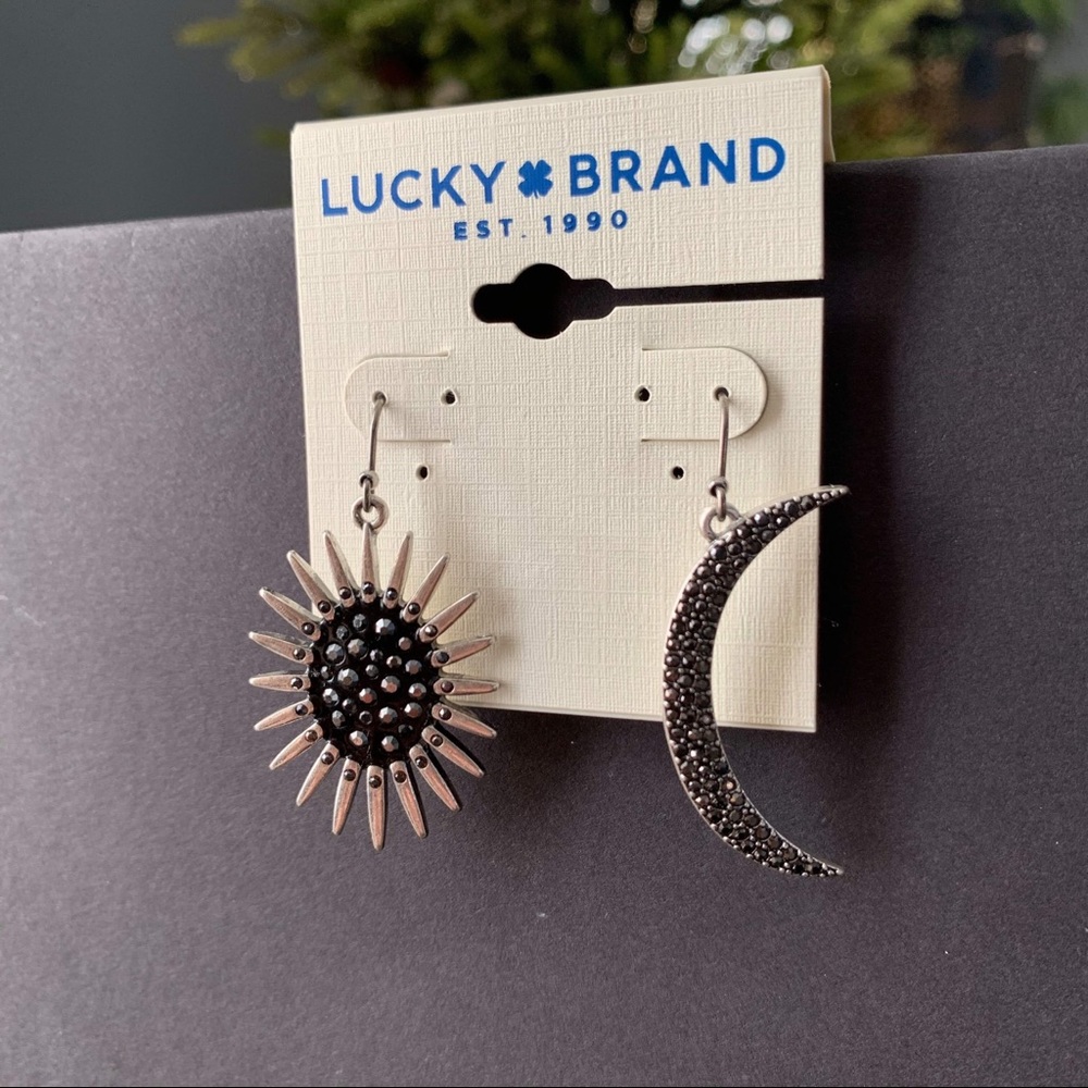 Lucky Brand Sun and Moon Earrings